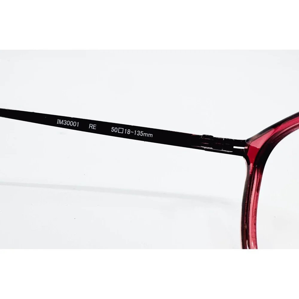 Isaac Mizrahi Eyeglasses Womens Red IM30001 Oval Full Rim Frames 50-18-135